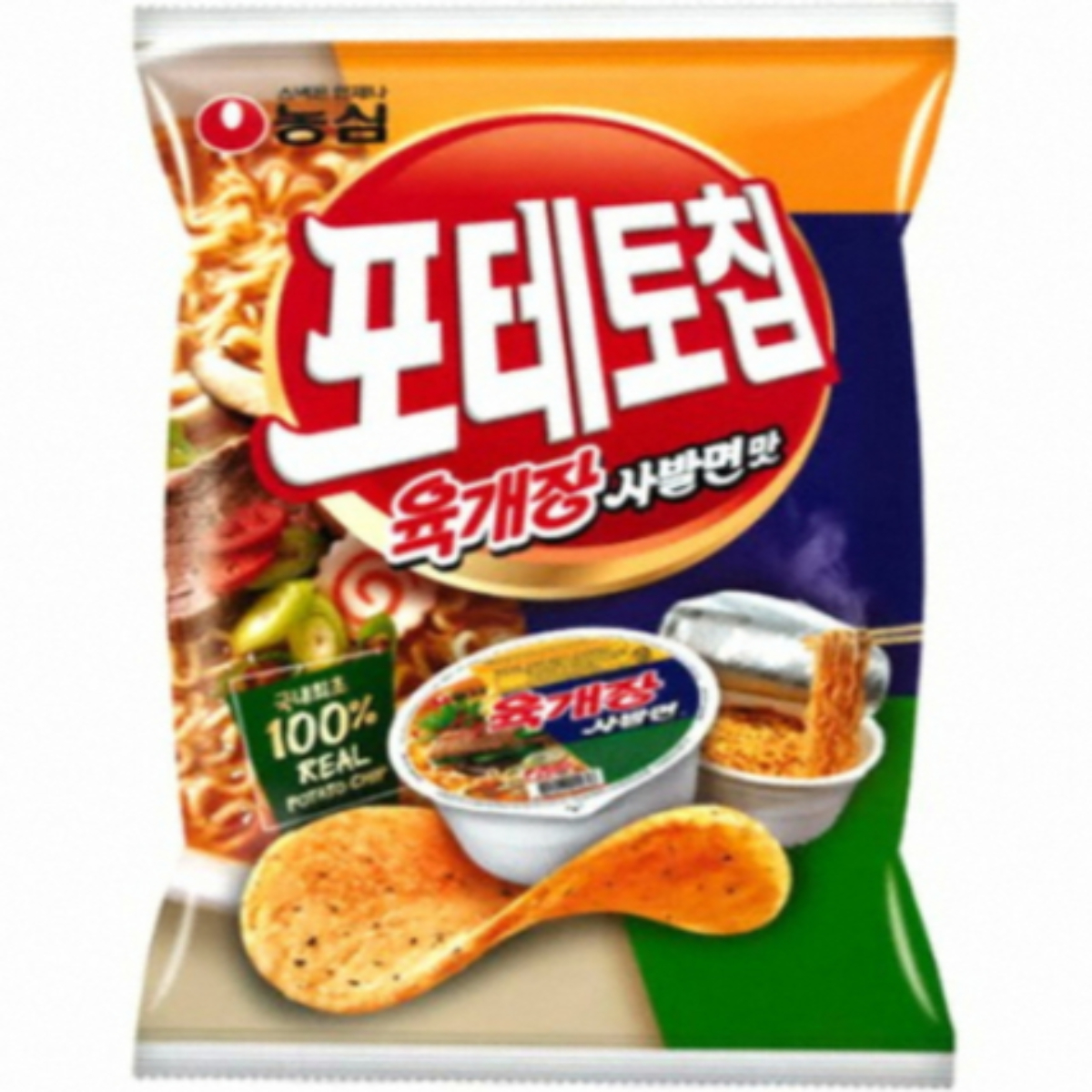 포테토칩 육개장사발면맛(60g*16)농심